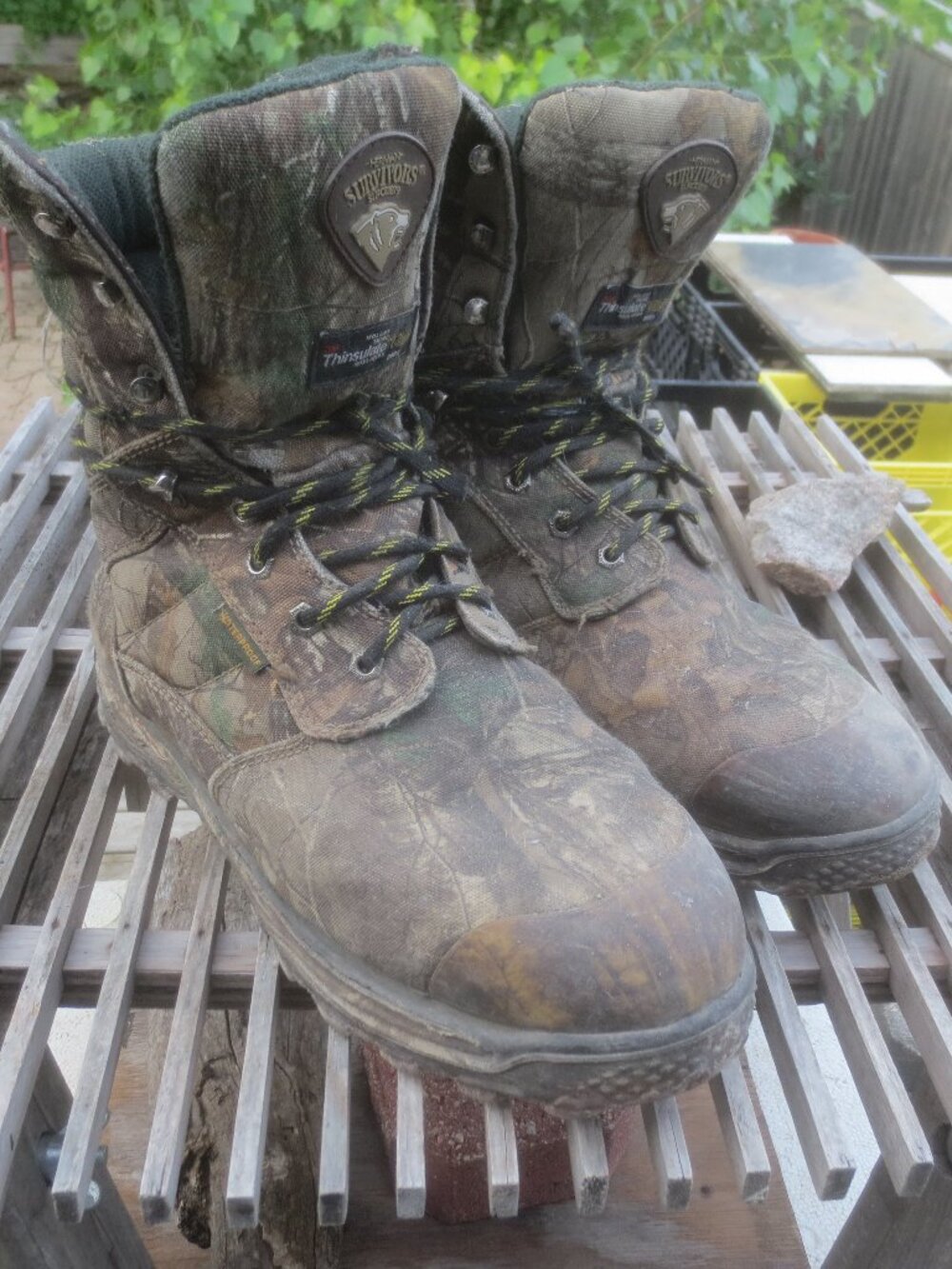 Herman Survivors Thinsulate Waterproof Camo Hunting Boots - Size 11.5.